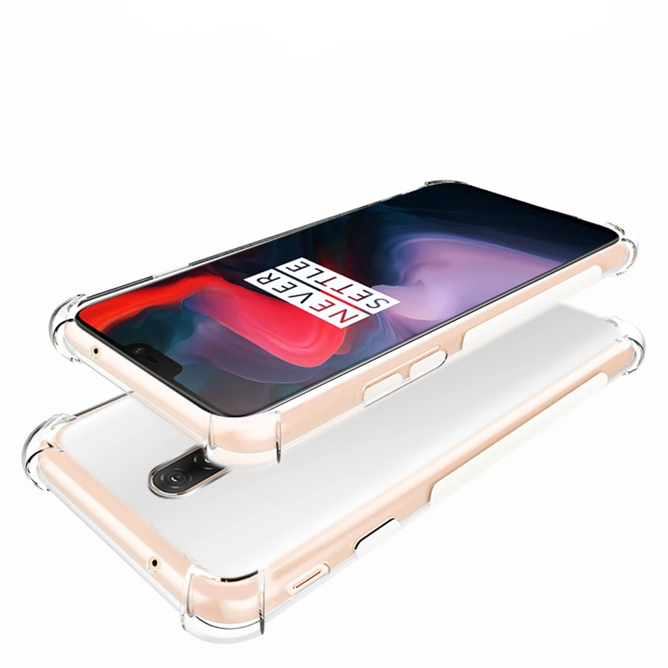 Воздушная подушка противоударный чехол для телефона Oneplus 6 5 5T 3 3T Мягкая