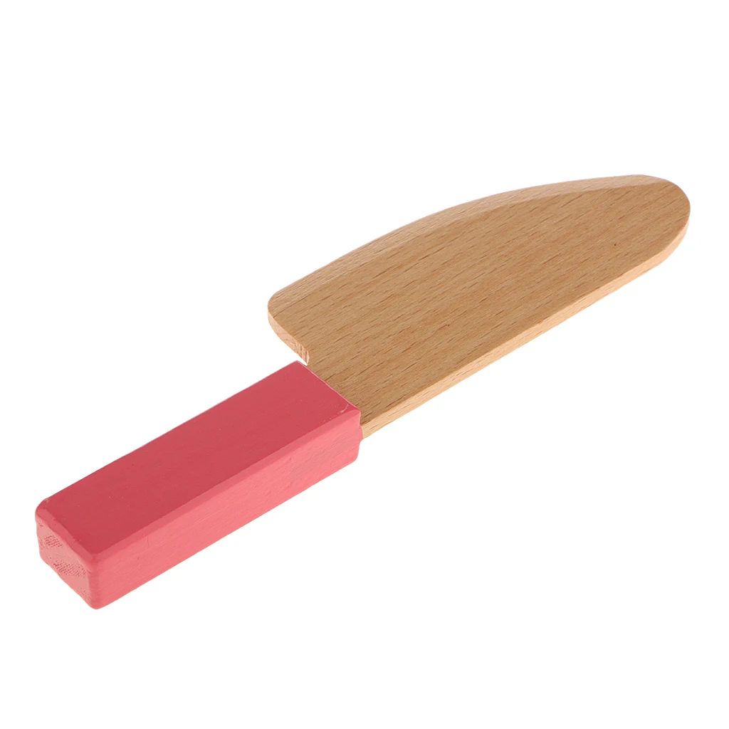 

Simulation Wood Knife Wooden Cutting Tool For Kids Children Kitchen Pretend Play House Role Play Toys