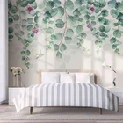 Современные фотообои 3D тропические листья цветы Бабочка птицы фотообои для гостиной спальни Романтический домашний Декор 3D наклейки