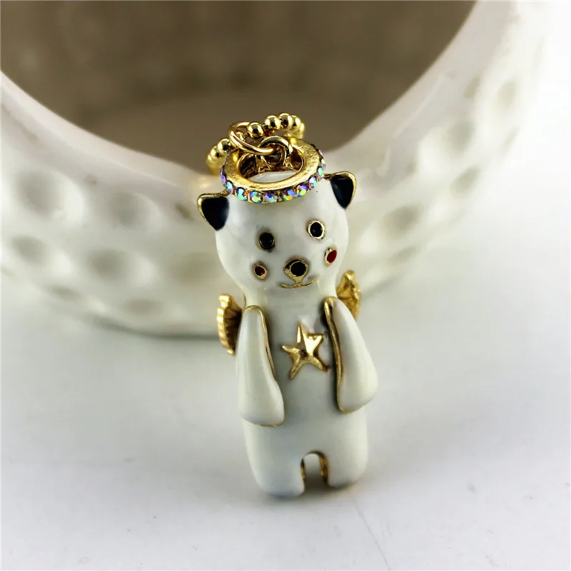 Fashion necklace 2014 new lovely and sweet pure fresh contracted white angel bear 130304 women's | Украшения и аксессуары