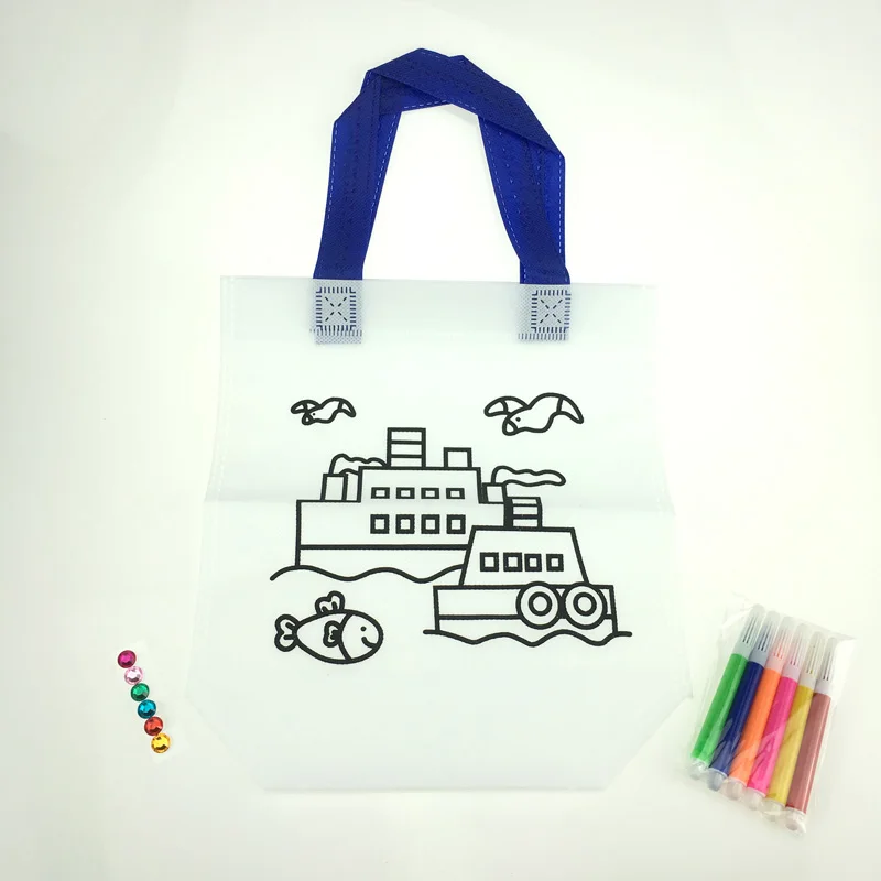 boat Малыш DIY Рисование ремесло цветной мешок дети обучение Развивающие игрушки для рисования с безопасной нетоксичной водой ручка для мальчика и девочки подарки - Цвет: boat
