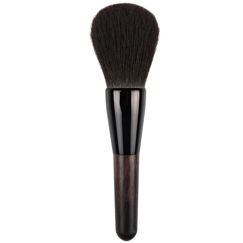 Ebony Handle 004 Professional Makeup Brushes Ultra-soft Blue Squirrel Hair Face Powder Brush Natural Wood Handle Cosmetic Tools Make Up Brush - Handle Color: Ebony Handle