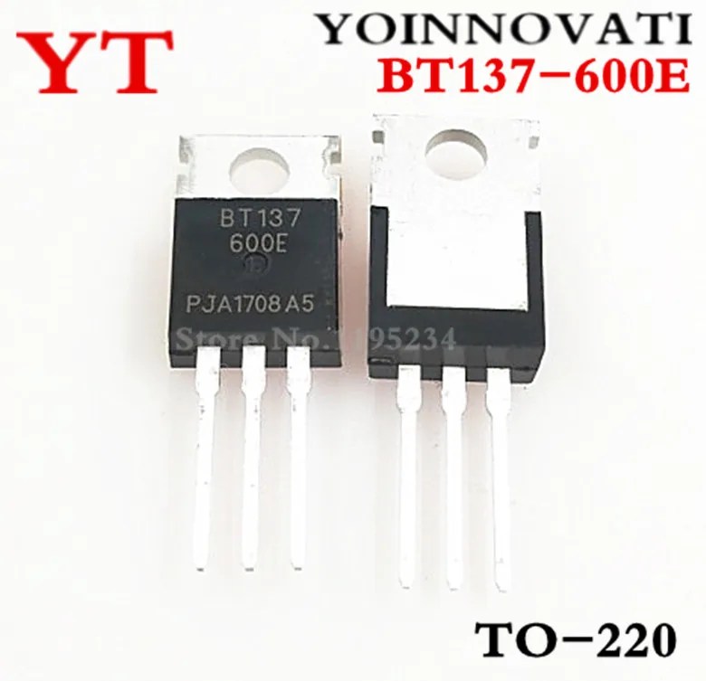 10 шт./лот BT137-600E BT137 TO-220 IC лучшего качества | Электронные компоненты и