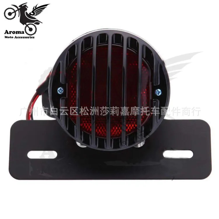 Задний индикатор для мотоцикла Круглый красный тормозной сигнал harley moto