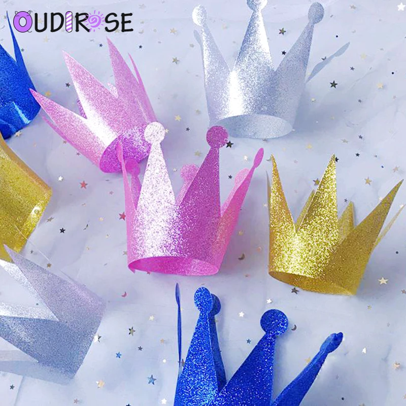 OUDIROSE 6 шт./лот реквизит для фотосессии Принцесса Корона шляпа флэш день рождения