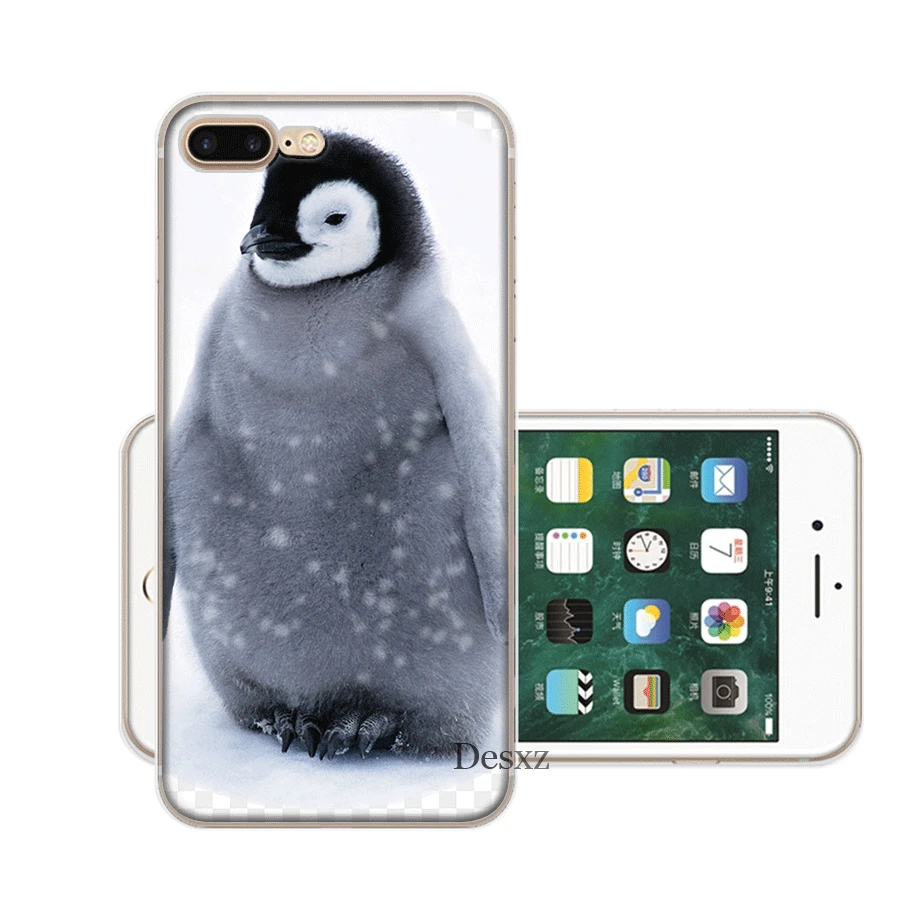 Милый пингвин полярный медведь чехол для мобильного телефона iPhone 7 8 6 6s Plus 11 Pro X XS
