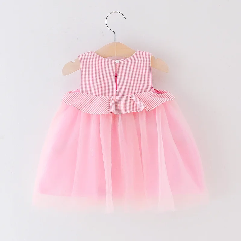 Платье для малышей Летняя Новинка Модные платья маленьких девочек Детская