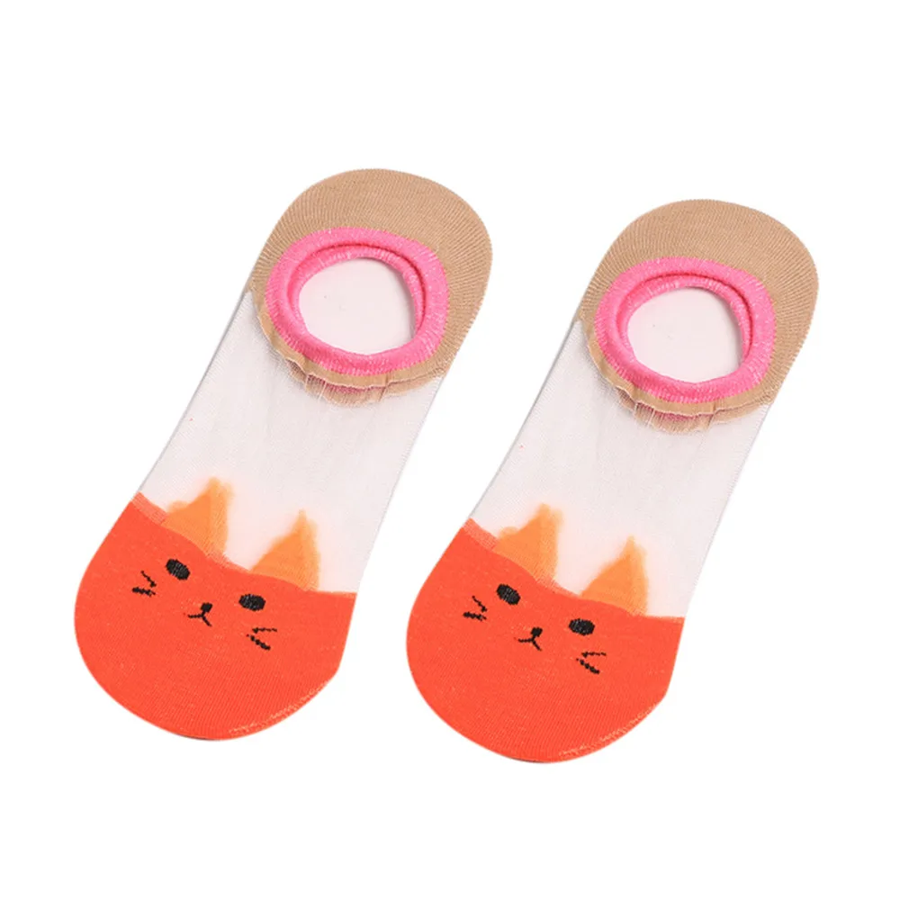 1 пара модных женских повседневных невидимых Хлопковых Носков с вырезами по