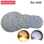 Светодиодная лампа SMD5730, печатная плата, постоянный ток 12 В, 100 лмВт, 3 Вт, 5 Вт, 7 Вт, 9 Вт, 12 Вт, 15 Вт, 21 Вт, 30 Вт, 45 Вт, белыйтеплый свет, для кемпингадома, 10 шт. Освещение