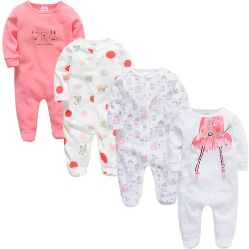 37384187 4 шт./лот, г. Летняя одежда для новорожденных roupas bebes, Хлопковые гольфы с длинными рукавами для детей от 0 до 12 месяцев, vetement bebes - Цвет: 37384187