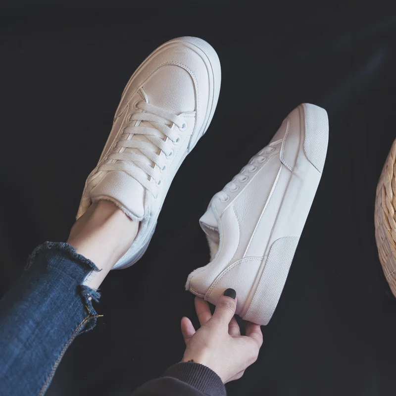 2018 зимняя женская обувь новая модная теплая плюшевая повседневная из