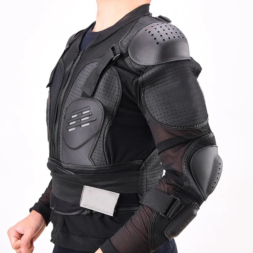 Motorcycle Armour Jacket Body Protection for Spine Chest Forearm Mens Black | Автомобили и мотоциклы