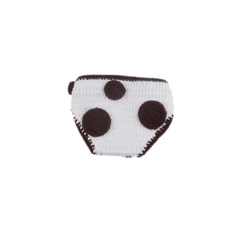Newborn Baby Crochet Knit Costume Crazy Cow Infant Handmade Long Braid Beanies Hat Kids Photo Props Accessories Toddler Clothes | Детская