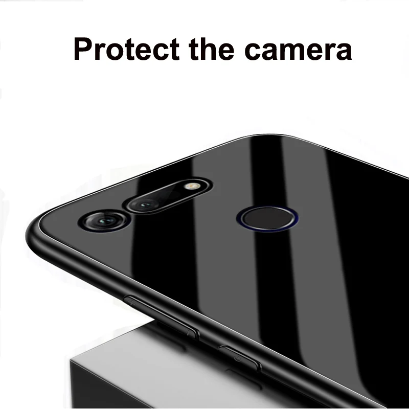 Чехол для Huawei Honor V20 однотонный чехол из закаленного стекла телефона HonorV20