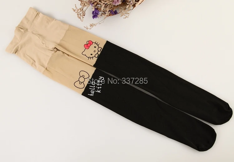 Детские колготки милые hello kitty детские с милыми тату для девочек бесплатная