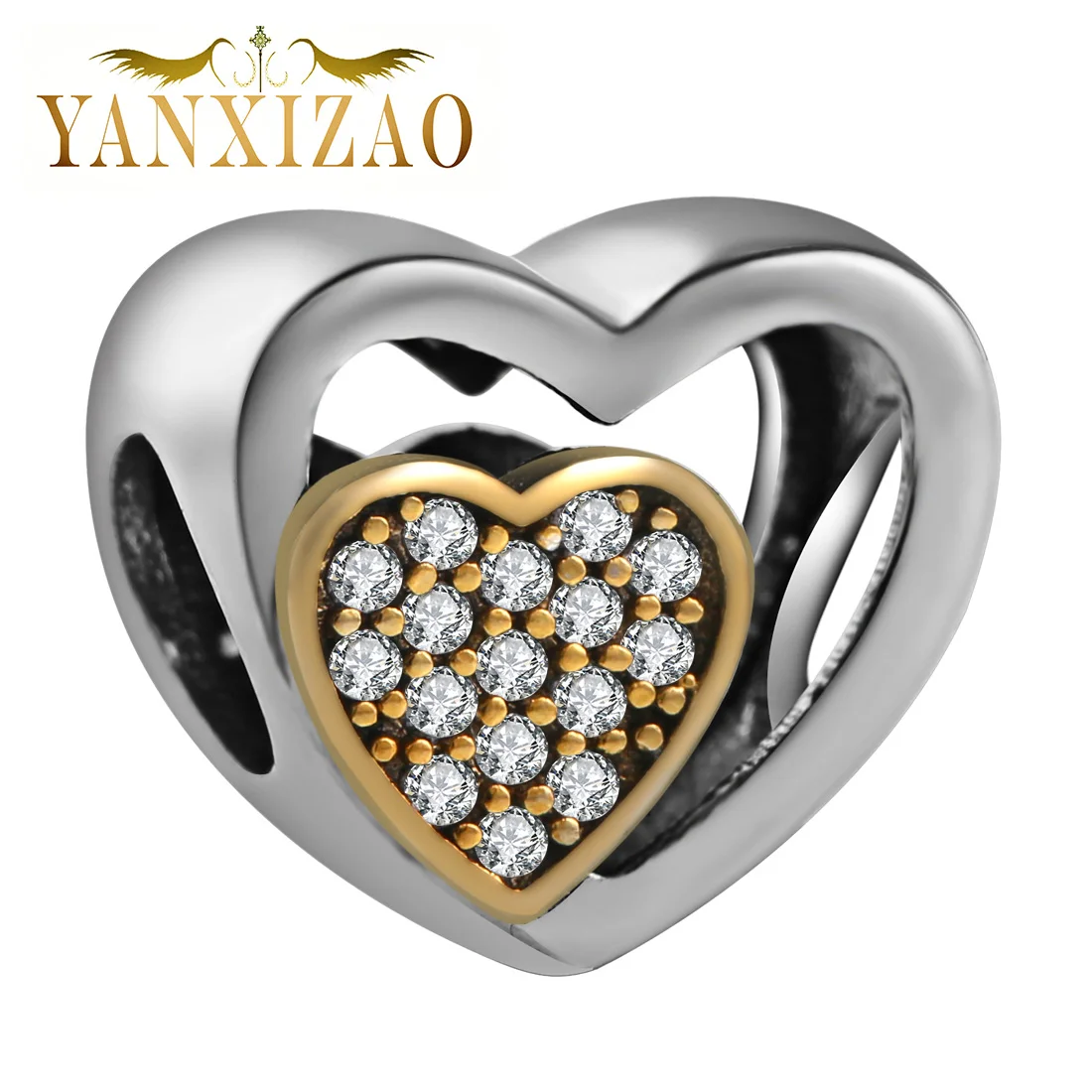 YANXIZAO письмо для изготовления украшений вручную diy бусины pulseira Fit pandora талисманы Серебро 925 браслет