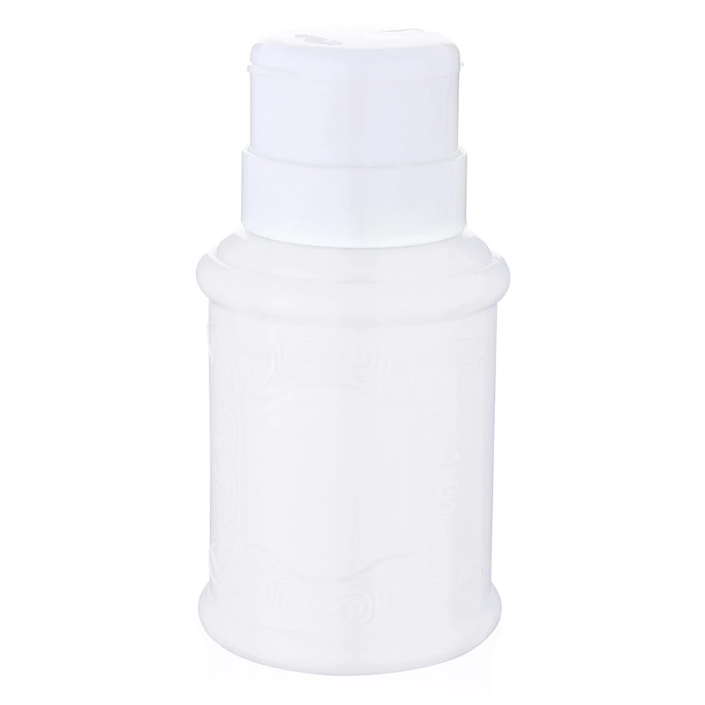 White 250ml 250/200 мл 7 цветов пустой Пластик жидкость для снятия лака Алкоголь Жидкость Пресс Насосное Диспенсер Бутылка УФ-гель для дизайна ногтей, Очищающий Инструмент - Color: White 250ml
