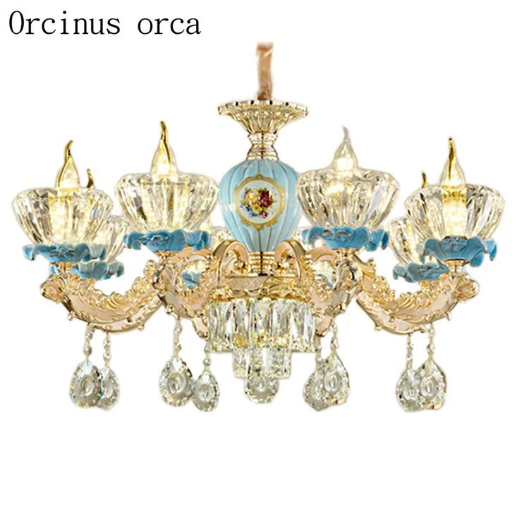 Европейская роскошная Керамическая люстра для гостиной спальни французская