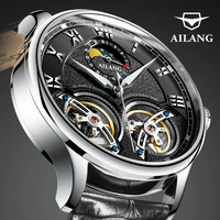 ailang top luxury brand mens automatic watch quality business waterproof expensive double tourbillon mechanical watches fashion
