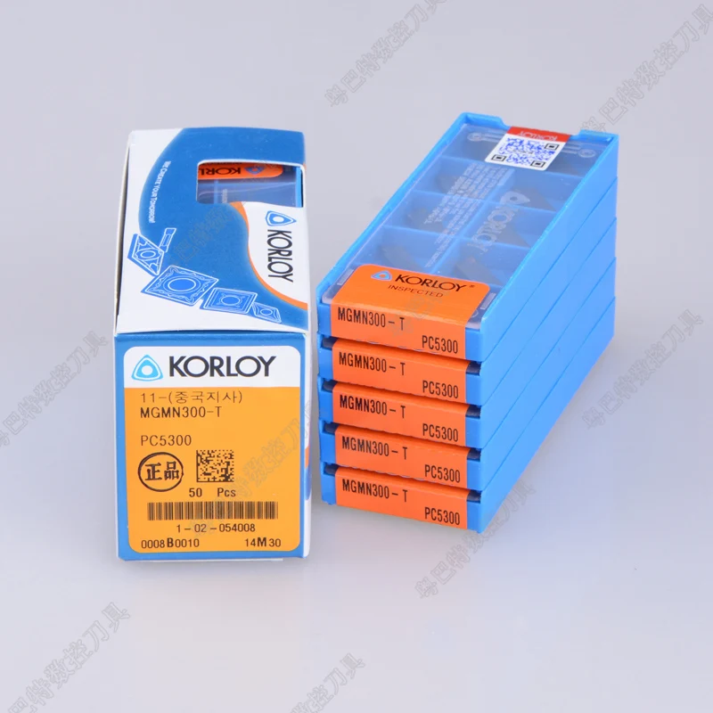 100 шт. KORLOY MGMN200 -T PC5300/ MGMN500 MGMN300 PC5300 карбидные вставки с канавками токарный станок