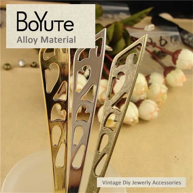 

BoYuTe (20 Pieces/Lot) 128*10MM 3 Colors Vintage Style Zinc Alloy Materials Bookmark Diy Jewelry Accessories Findings