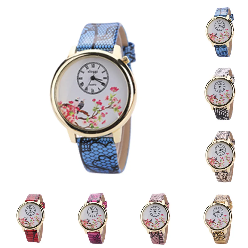 Роскошные часы Womern известной марки женские наручные цветок бабочка кристалл