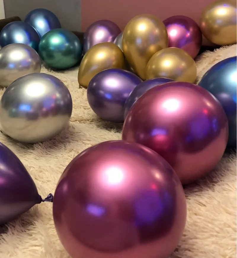 DIY золотые металлические арочные шары 5 12 18 дюймов, Круглый латексный шар для детского дня рождения, вечеринки, свадьбы, украшения для детского душа