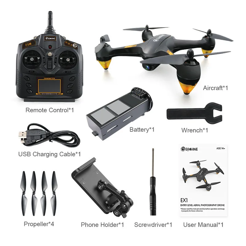 Горячее предложение Eachine EX1 бесщеточный двойной gps WI-FI FPV с 1080P цифровой камерой