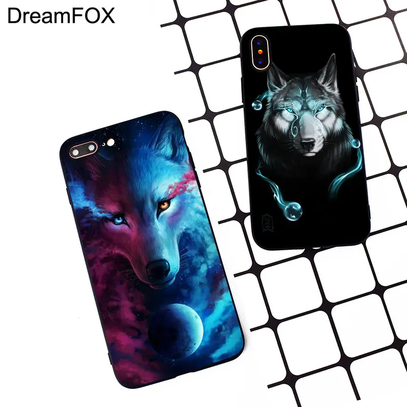 M082 Cute Animals The Wolf Black Soft TPU Silicone Case Cover For Apple iPhone 11 Pro XR XS Max X 8 7 6 6S Plus 5 5S 5G SE |