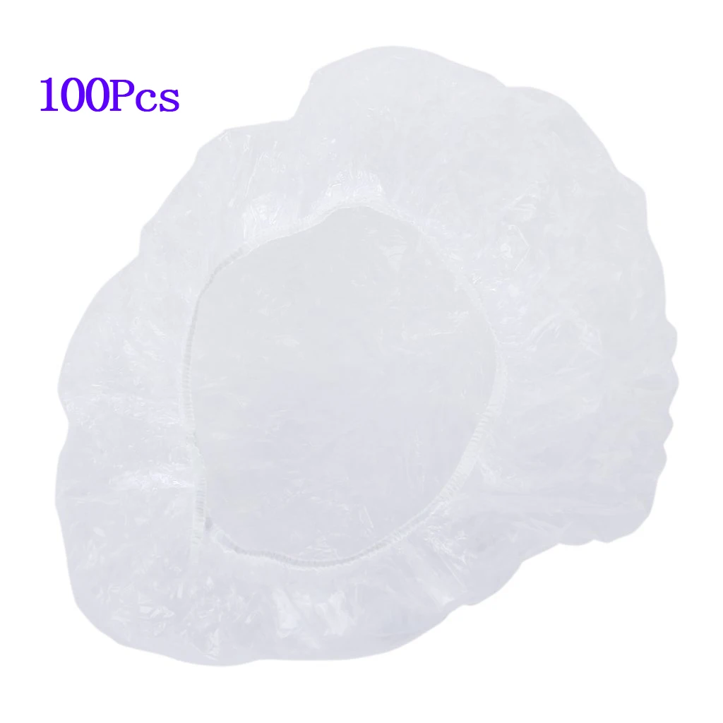 100 шт. головные уборы де душ de cheveux jetables et clairs pour салон спа SODIAL