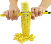 1pc kitchen gadgets cooking tools stainless steel corn cob remover separator peeler stripped corn sheller household lb 079