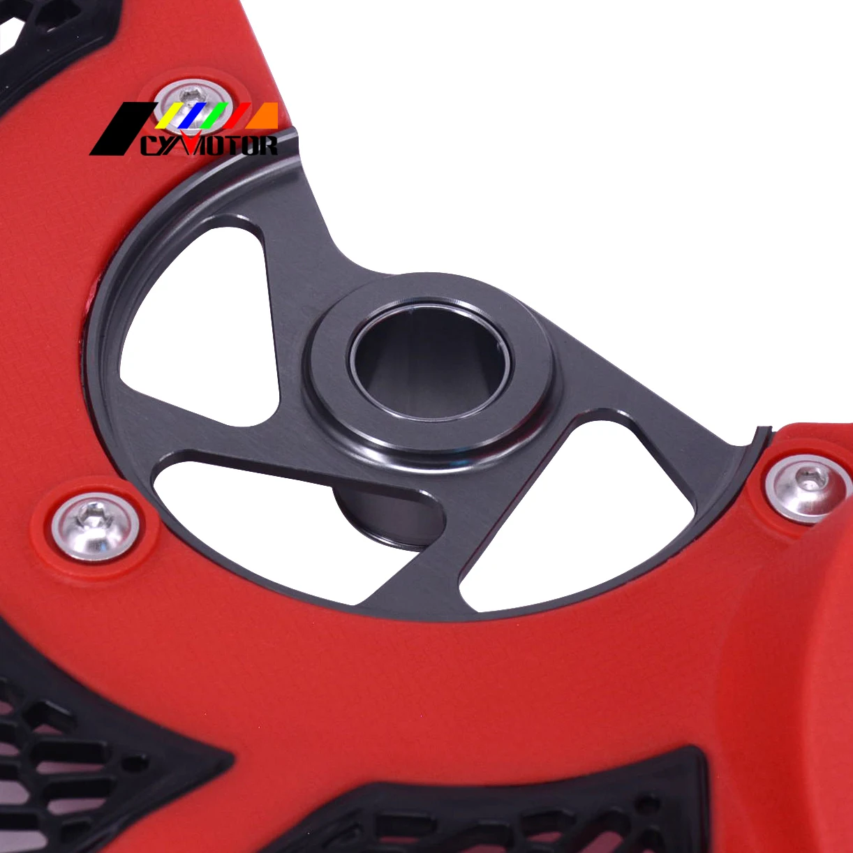 Красная Защитная крышка диск переднего тормоза мотоцикла Rotor для HONDA CR125R CR250R 04 07