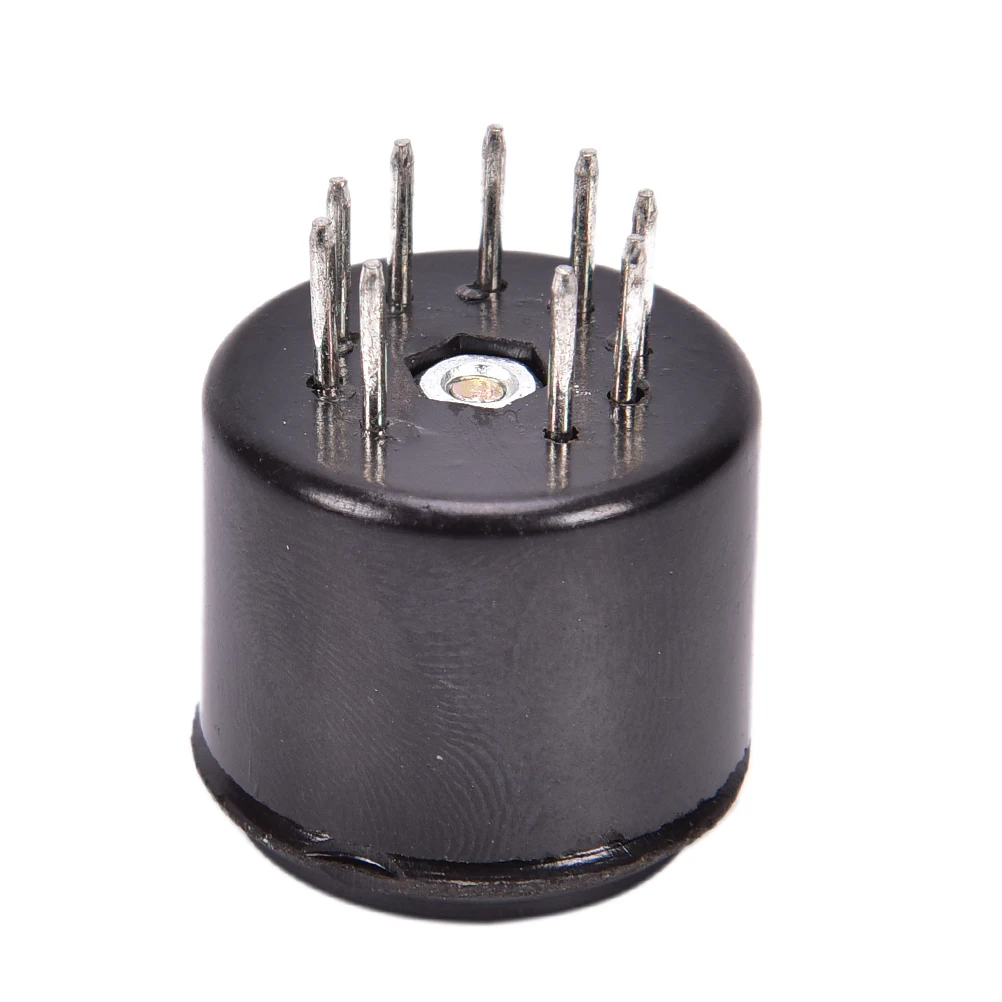 Bakelite вакуумная Трубная розетка 1X9 Pin 1500 В база сохранения для 12AX7 12AU7 ECC82 ECC83 ампер