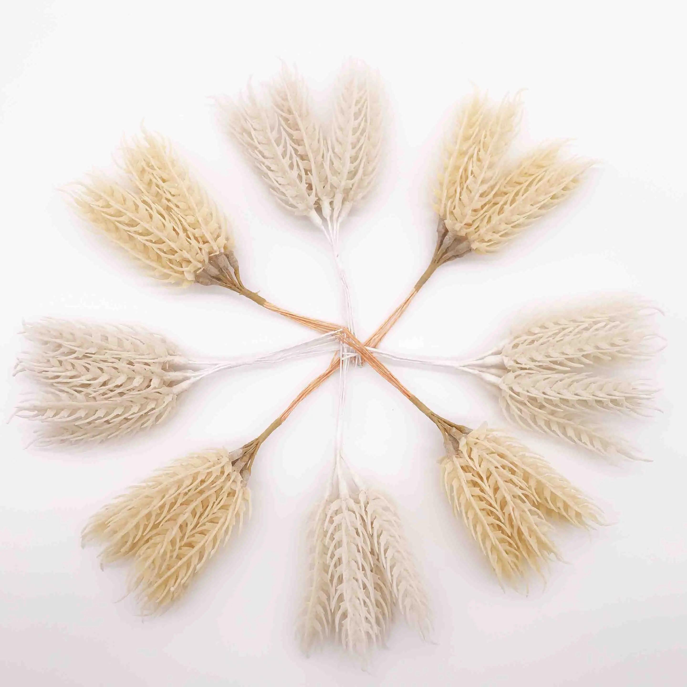 6 шт искусственный цветок осень пшеницы гроздья Свадебные украшения DIY венки