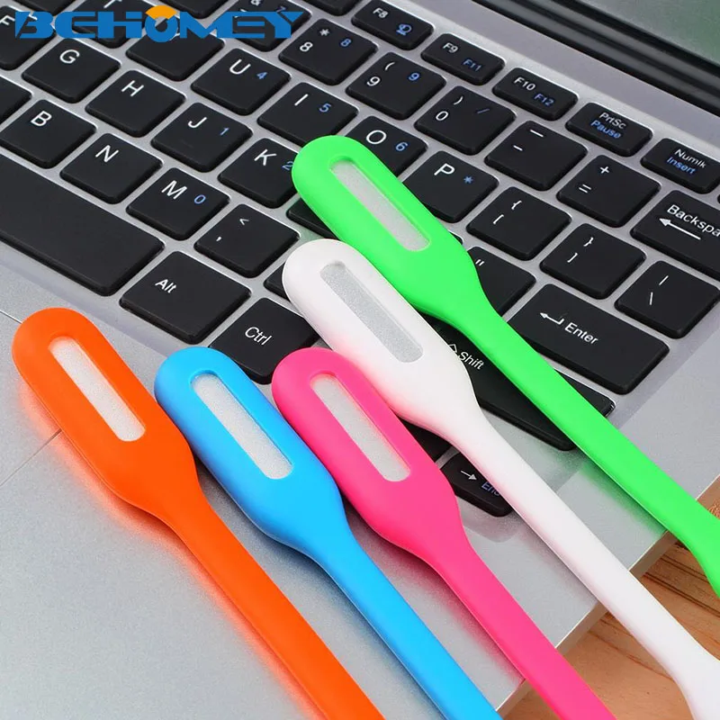 2pcs Behomey USB Mini Lamp Ultra Bright 1.2W Usb Led Light for Notebook Computer Laptop PC Portable Flexible Metal Neck Foldable | Лампы и
