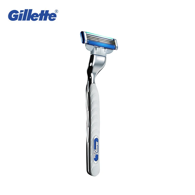 Оригинальный ручной бритвенный станок Gillette Mach 3 Turbo мужские бритвы с 1 ручкой и