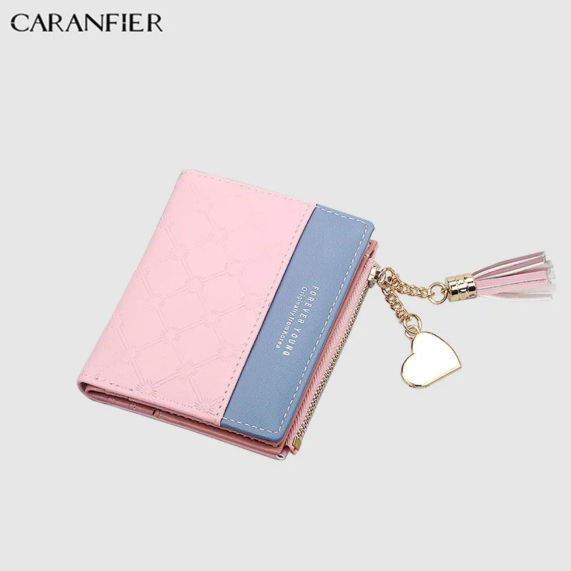 Женские кошельки CARANFIER из искусственной кожи короткие милые повседневные клатчи
