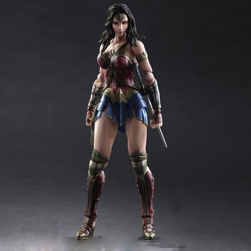 DC Wonder Woman Play Arts экшн игрушка фигурка 1/6 масштаб окрашенный вариант куклы аниме ПВХ