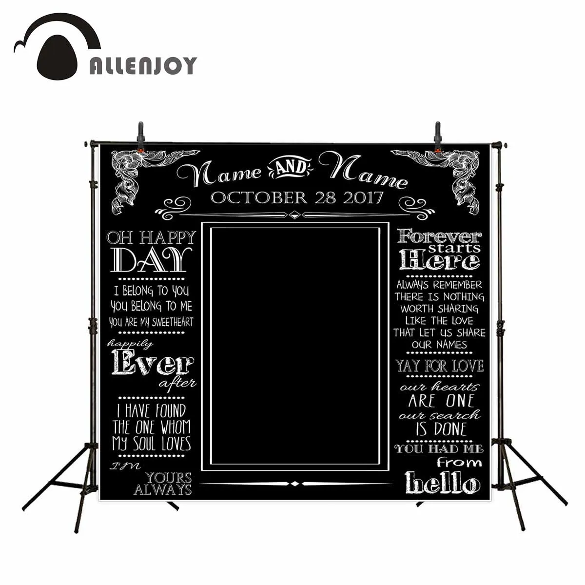 

Allenjoy фоны для фотосъемки в стиле доски свадебный фон на заказ фон может быть настроен на любом языке