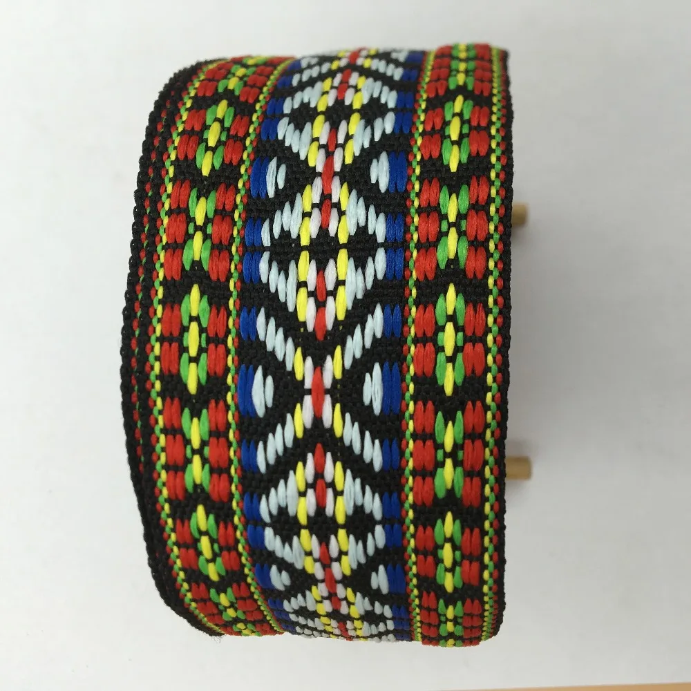 Free shipping!Customize your one and only!Whole Polyester 48mm Woven Jacquard Ribbon with bright colors. 10Yards/lot Size2''.
