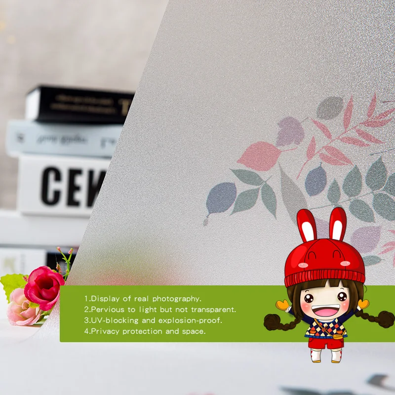 2019 Новый скандинавский модный стеклянный стикер листья зонтик креативное окно