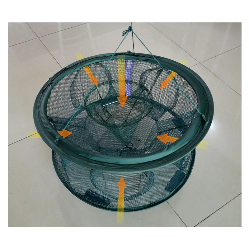Рыболовные аксессуары автоматическая складная рыболовная сеть с 6 отверстиями