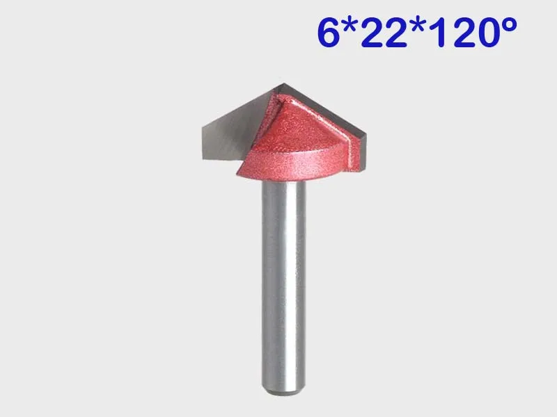 2 шт. 22 мм * 120 градусов (МЭК градус) маршрутизатор ЧПУ гравировка V Groove Bit