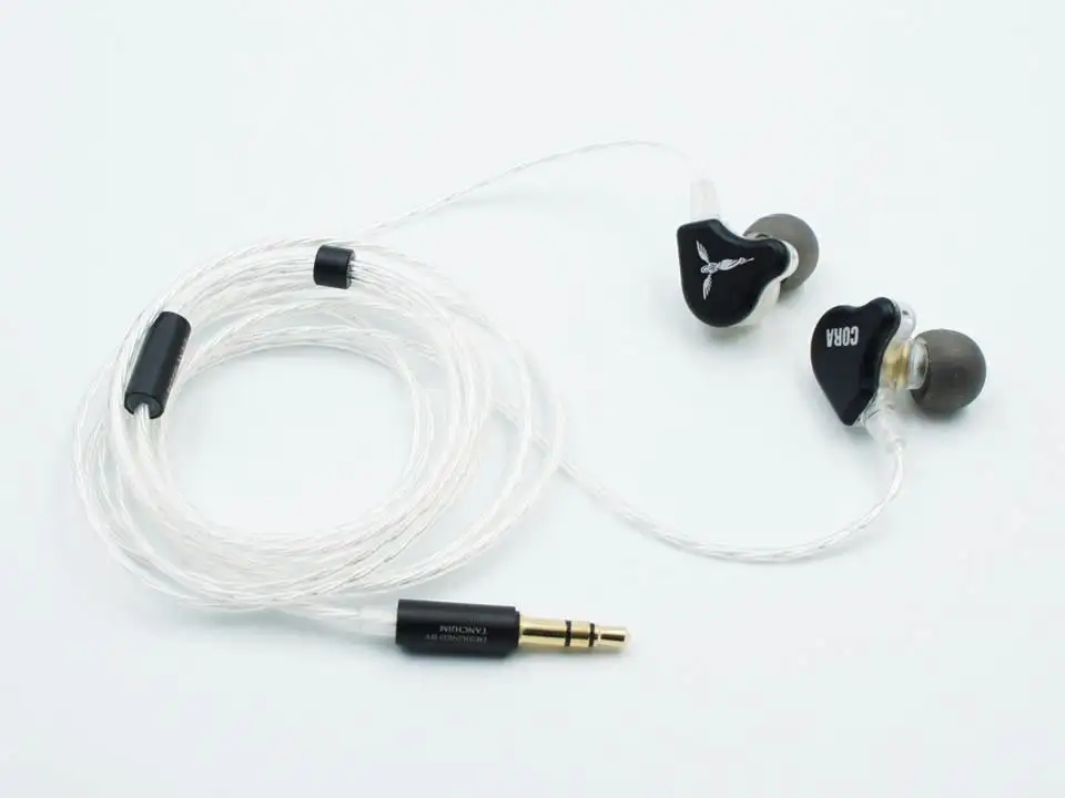 Black TANCHJIM Cora Macaron Dynamic Driver посеребренные OFC HiFi наушники-вкладыши - Цвет: Black