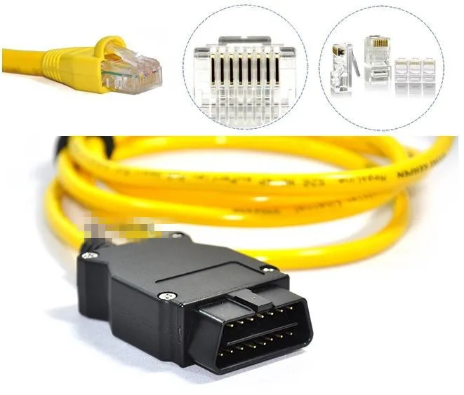 Кабель для передачи данных b mw ENET Ethernet к OBD 2 интерфейса|cable for bmw|obd interfaceobd |