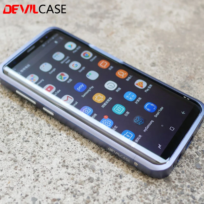 DEVILCASE для Galaxy S8 S8plus защитный бампер рамка CNC вырез 3D алюминиевый Fundas накидка SAMSUNG +