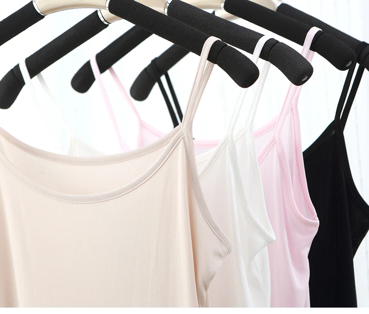 Fashion New Summer Soft Women 100% Silk Camisoles Tank Top Black White YH96 | Женская одежда