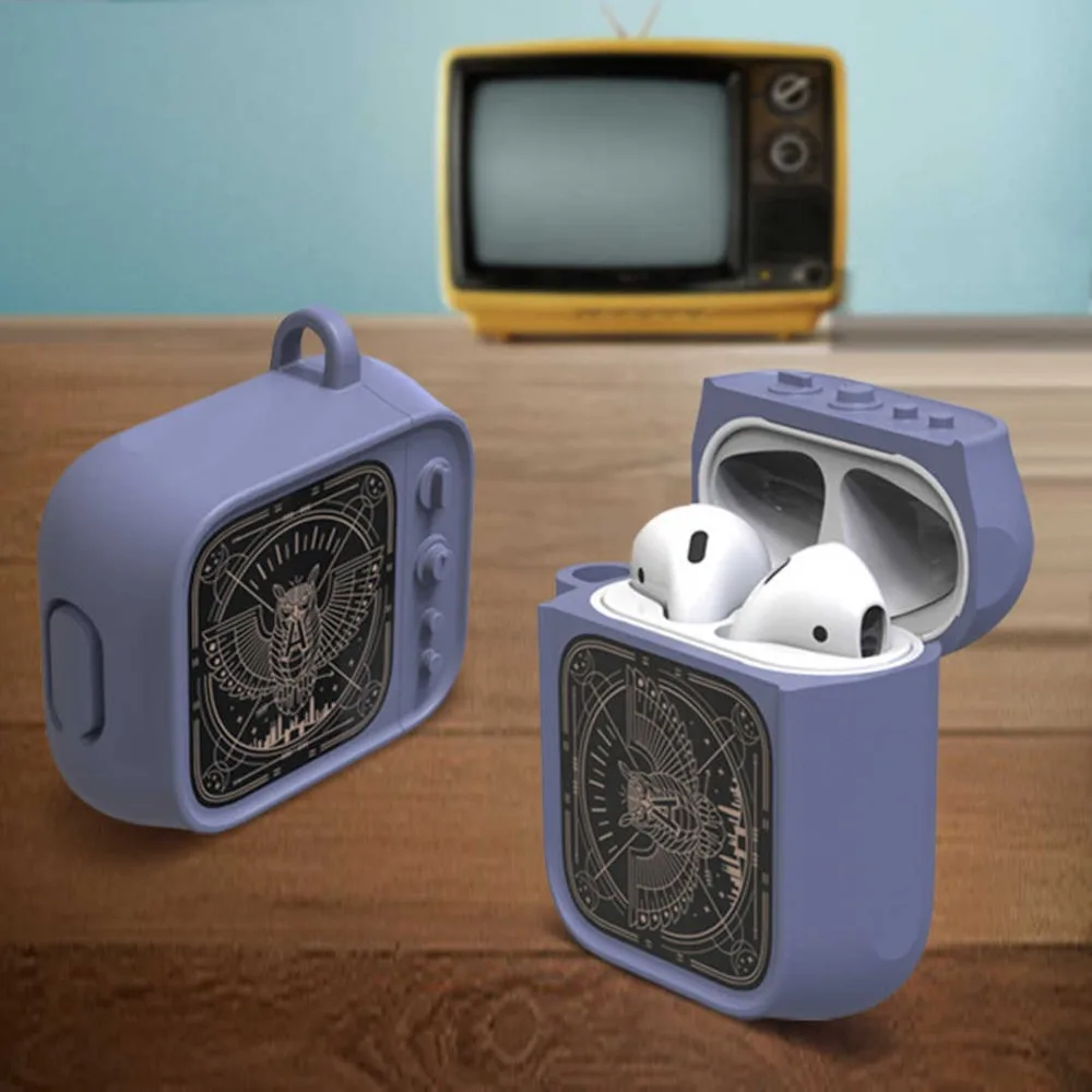 For Airpods Protective Case Wireless Bluetooth Headset Box Charging Bag Cartoon Owl Design Soft Silicone Shockproof Cover Airpod |