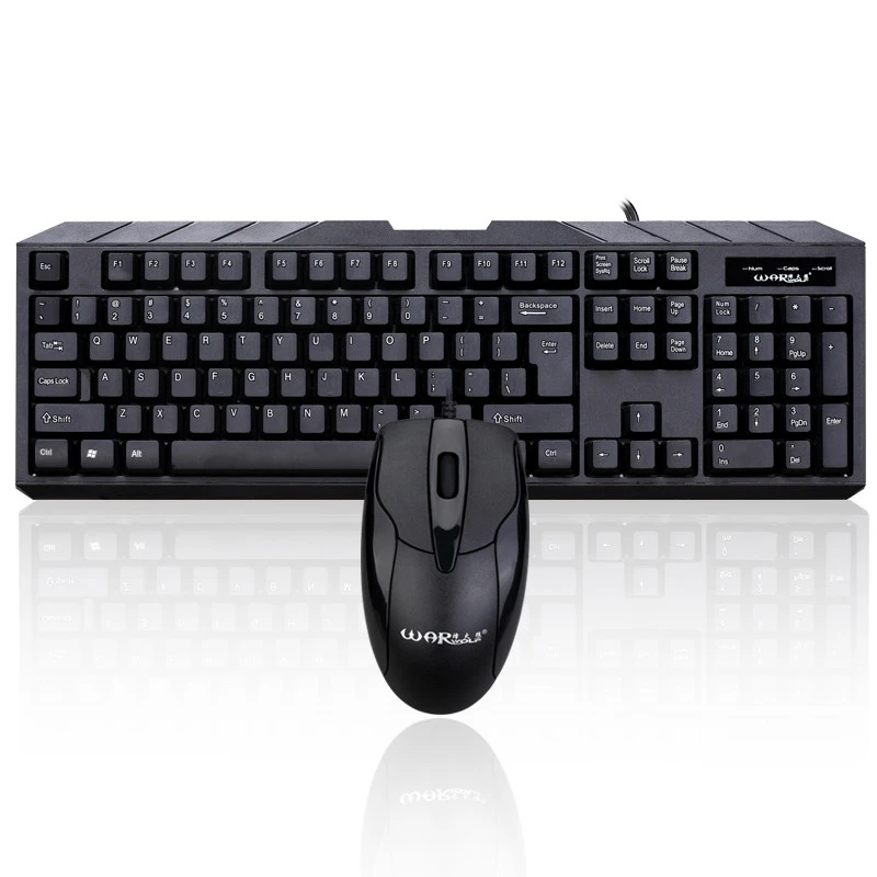 USB Wired Keyboard and Mouse Combo Suit J19T Ergonomics Waterproof Keyboard+1000DPI Gaming Set For laptop PC | Компьютеры и офис