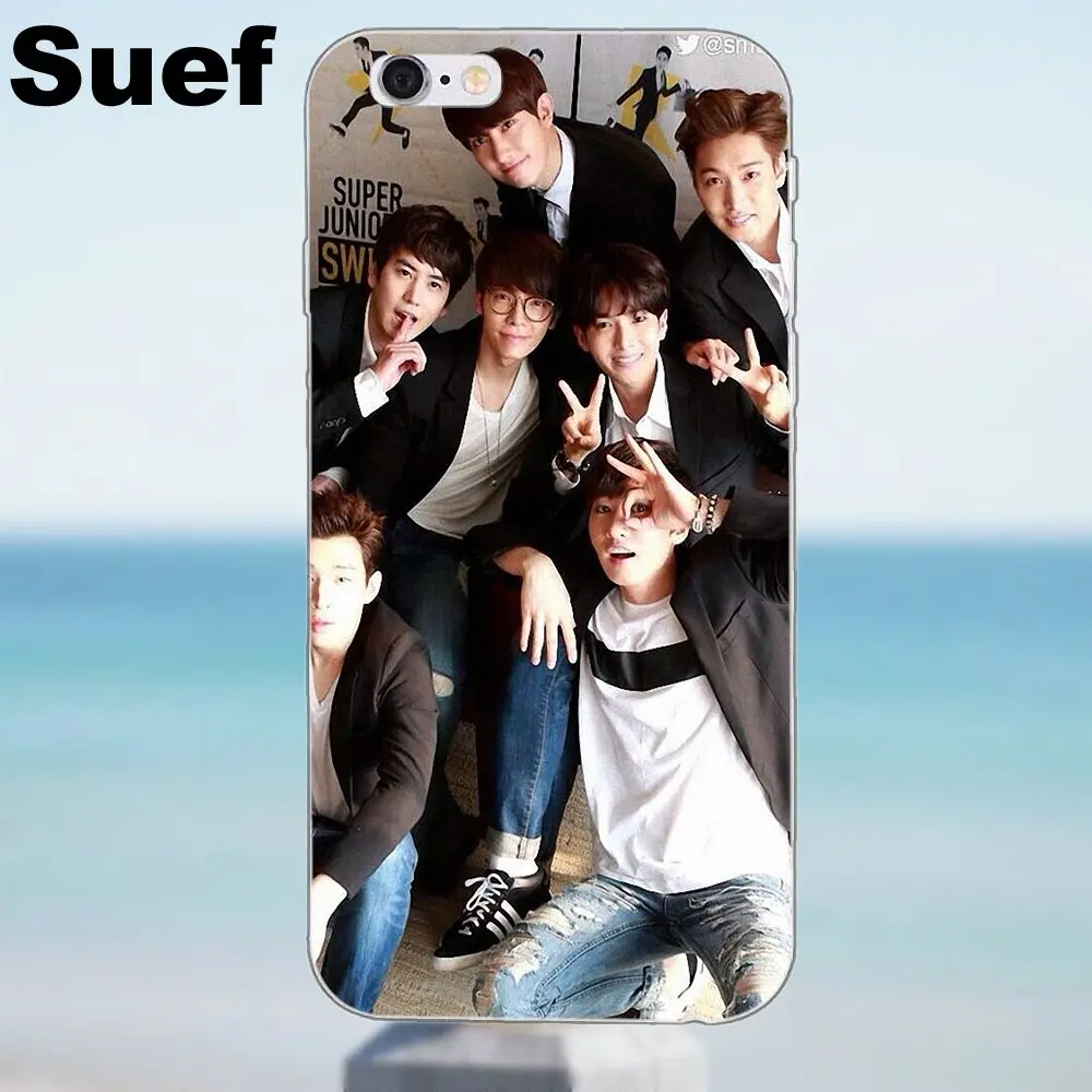 Супер Junior Donghae ryewook TPU Модный Оригинальный для iPhone 4 4S 5 5S 5C SE 6 6S 7 8 Plus X Galaxy J1 J3 J5 J7 A3 A5
